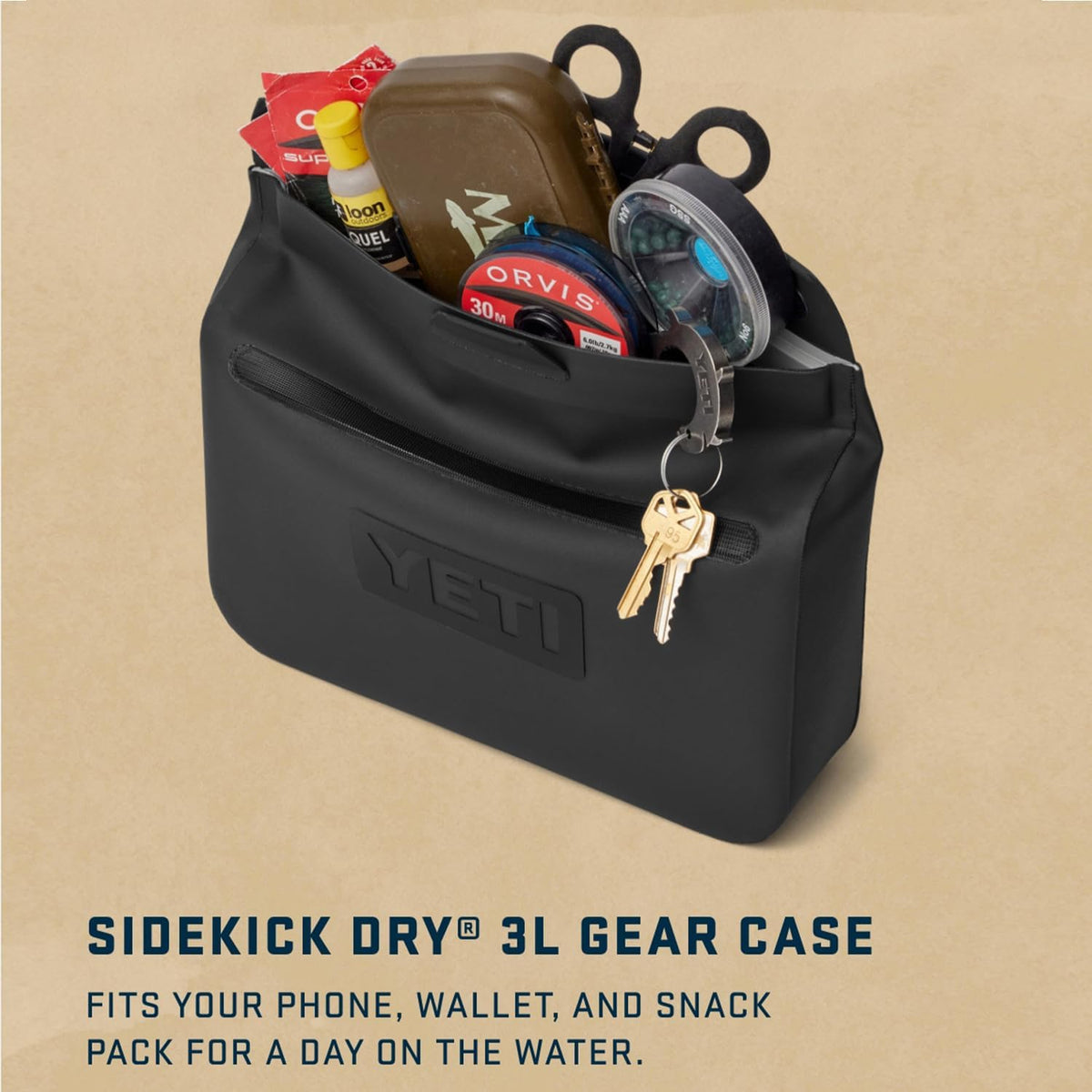 YETI Sidekick Dry Waterproof Gear Case - Durable, Lightweight Bag for Outdoor Adventures