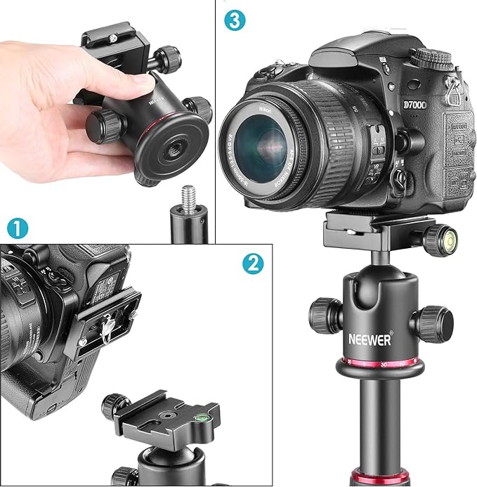 Neewer Professional Metal 360 Degree Rotating Panoramic Ball Head