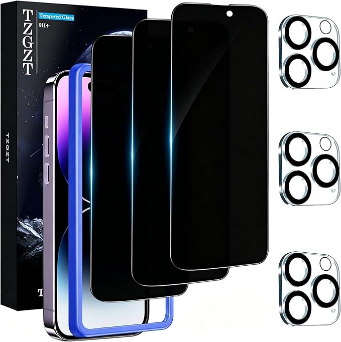 TZGZT 3 Pack Privacy Screen Protectors