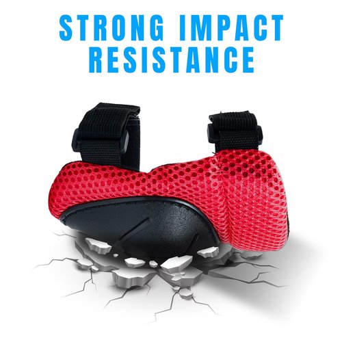 GEQID Kids Knee Pads Elbow Pads Wrist Guards Set ,Protective Gear for 4-6-12 boys girls roller skating scooter skateboarding bike (Red, Free Size (4-12 years or 40-80lbs))