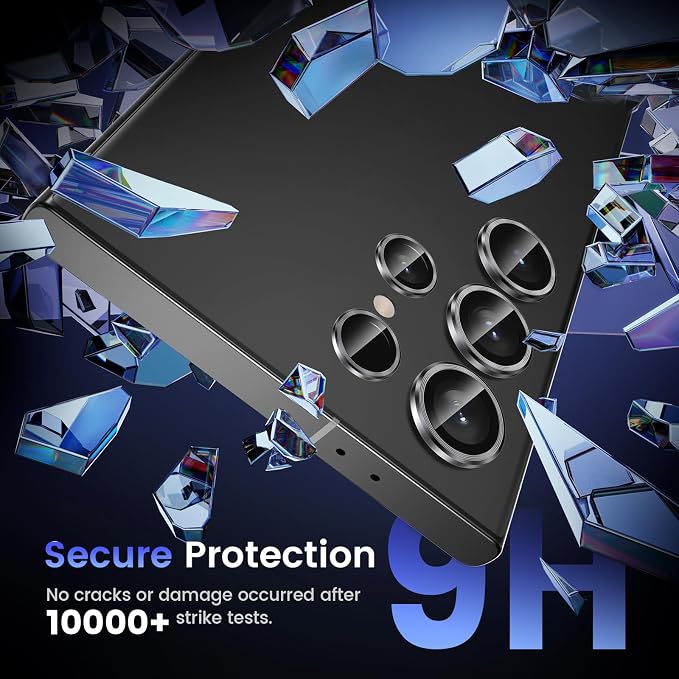 Tensea (3+2PCS for Samsung Galaxy S24 Ultra 5G Camera Lens Protector, 9H