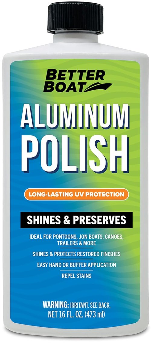 Marine Aluminum Polish - Premium Aluminum Restorer & Brightener for Boats, Pontoons, and Canoes
