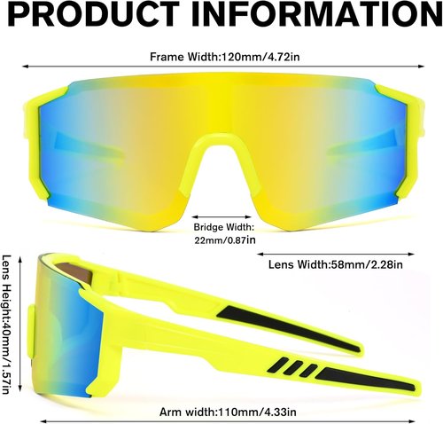 COASION Kids Baseball Sunglasses - Durable Sports Shades with Strap for Ages 3-10 | Perfect for Boys & Girls
