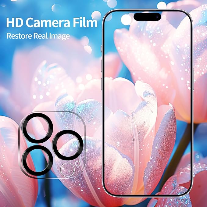 PEHAEL 2+2 Pack for iPhone 15 Pro Max Privacy Screen Protector