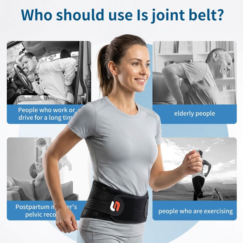 SUNFATT Sacroiliac SI Joint Belt for Women,Hip Brace for Women and Men Pain Relief & Stabilization,Plus Size Lower Back Support for Sciatica,Pelvis,SI Joint & Hip Pain (Fits Hip 43"-57")