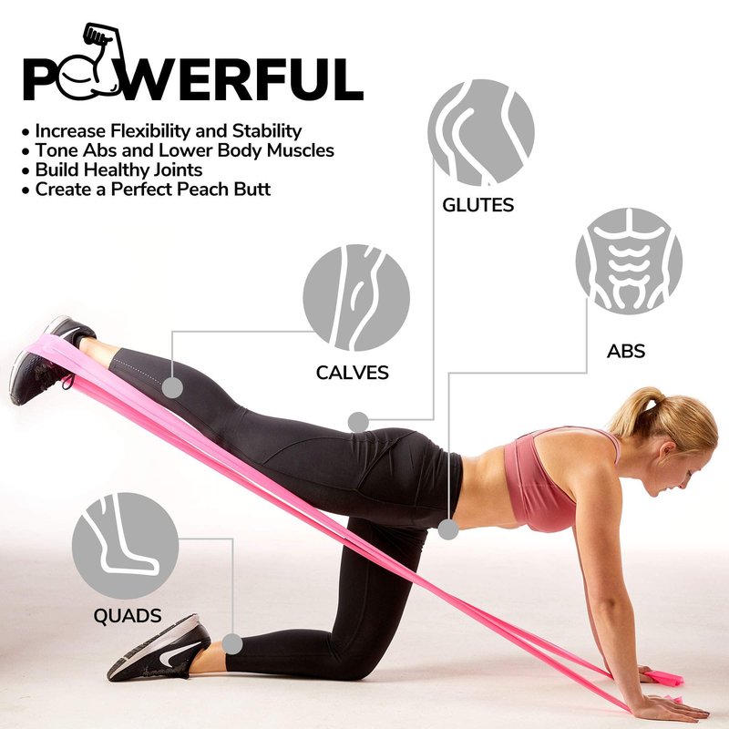 Resistance Bands for Working Out | 7Ft Long Resistance Bands |Super Exercise Bands with Carry Pouch and Door Anchor I Latex Free Workout Bands Including an Exclusive Workout App and E-Book