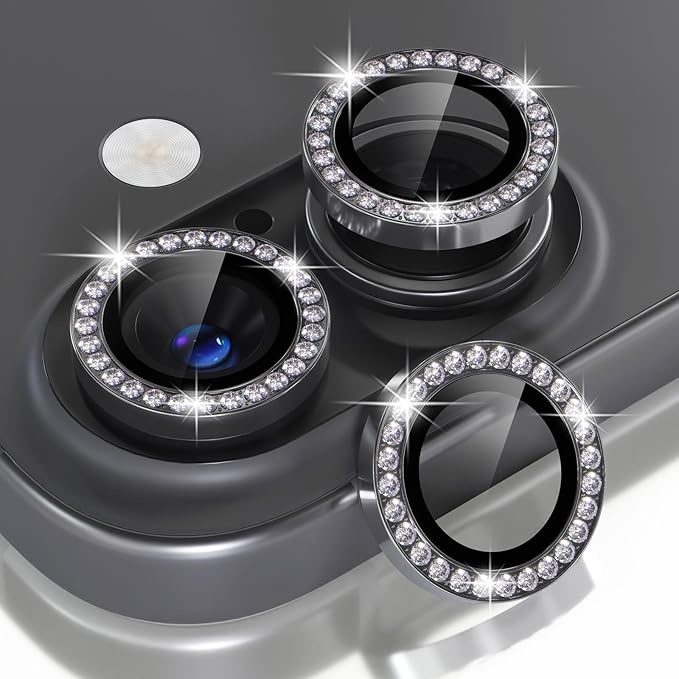 Choiche Compatible for iPhone 16 /iPhone 16 Plus Camera Lens Protector Bling