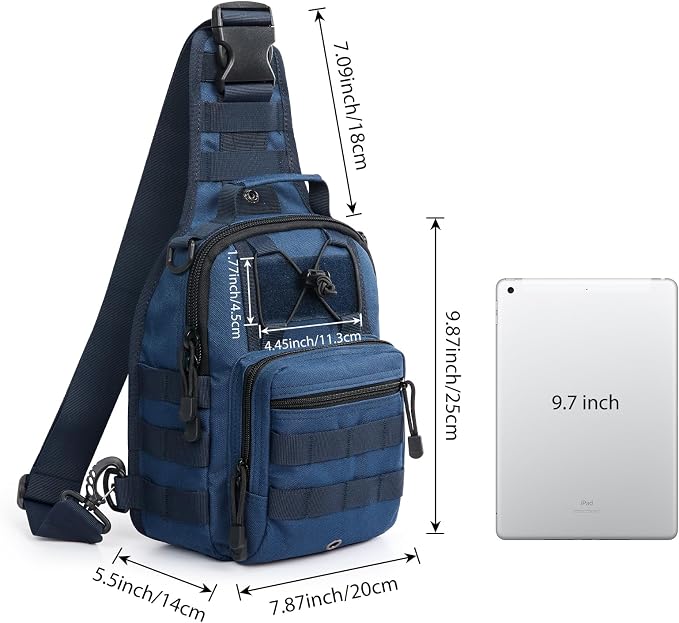 G4Free Outdoor Tactical Bag Backpack, Military Sport Bag Pack Sling Shoulder
