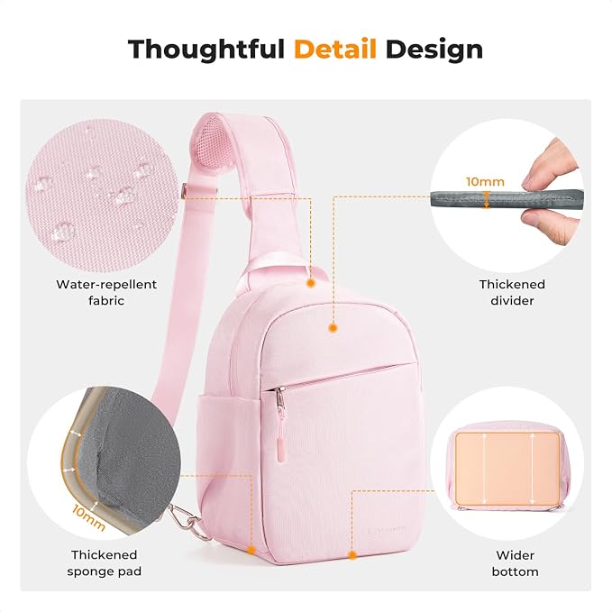 K&F CONCEPT Small Camera Bag for Photographer, Camera Sling Crossbody bag for