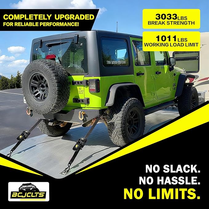 Retractable Ratchet Straps 2" x 10ft, 3,000lb Break Strength, Heavy Duty Easy Release Tie Down for Trucks, Trailers, Motorcycles, ATVs, Secure Cargo Straps