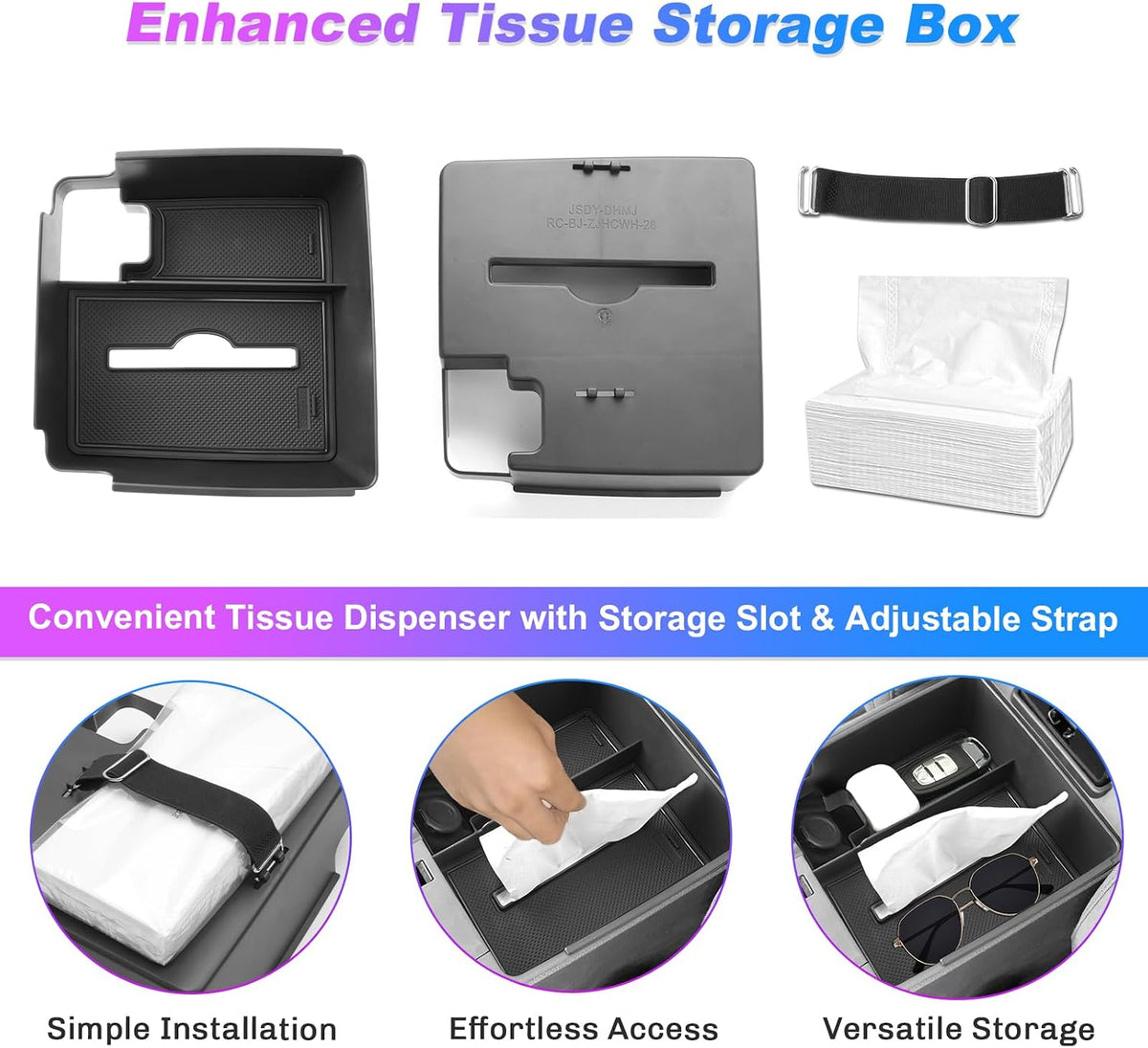 SXCY for 2024 2025 2026 Frontier Center Console Organizer