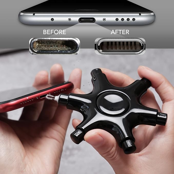 Tassmpitor for iPhone Cleaning Kit Port Cleaner, Repair and Restore Tool for