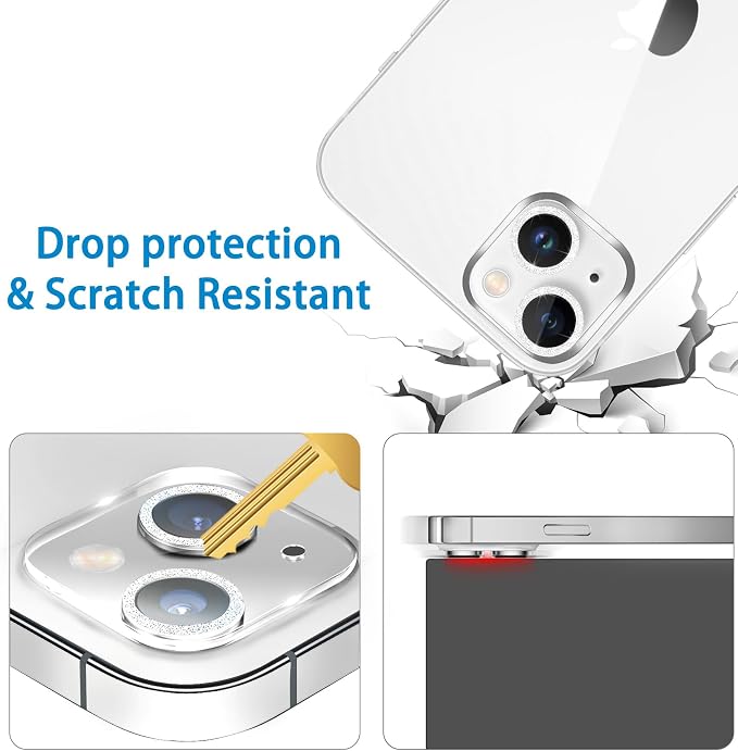 3 Pack Dengduoduo Tempered Glass Camera Lens Protector