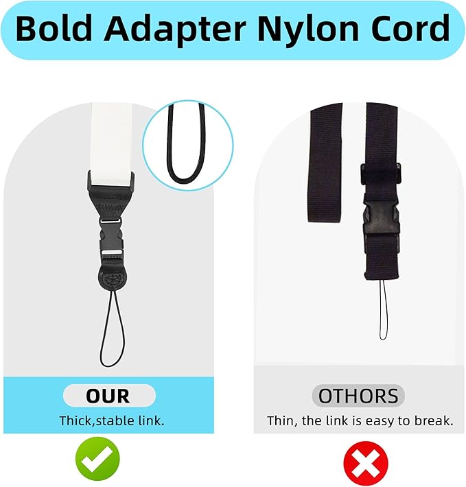 Adjustable Shoulder Strap:Comfortable iPad Strap Nylon Neck Lanyard