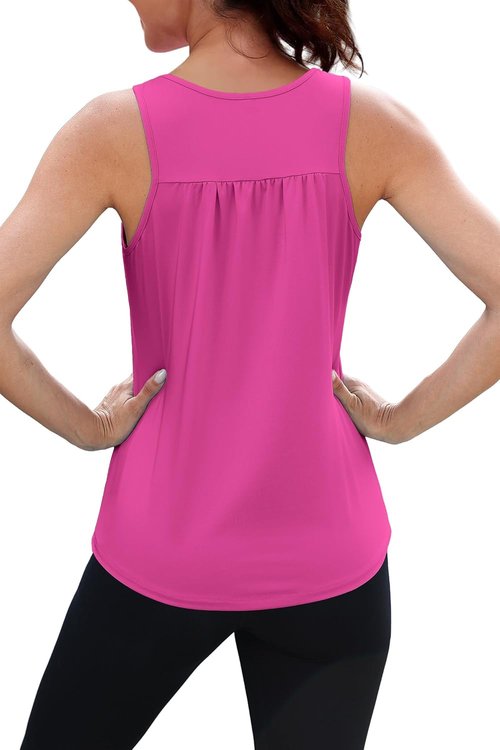 NIASHOT Workout Tank Tops for Women - Racerback Sleeveless Gym Shirt | Loose Fit Yoga & Running Tops