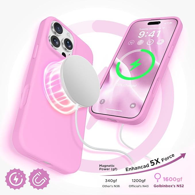 GolbinBox Magnetic for iPhone 16 Pro Max Case, Compatible