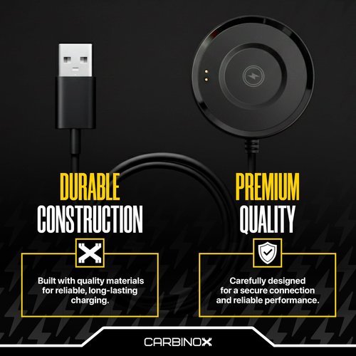 Carbinox USB Charger Compatible for Carbinox Smartwatch - Fast Charging Speed, Sleek Design, Reliable Functionality (Carbinox Blaze R)