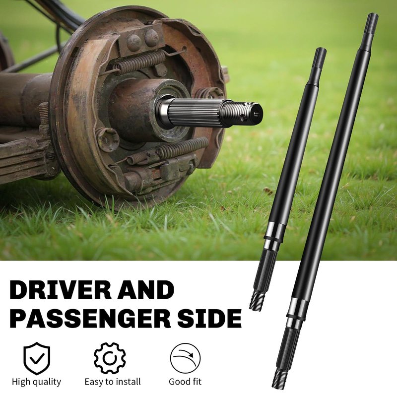 seosstt for 1994-2013 EZGO TXT Medalist Electric Golf cart Rear axle, Suitable for Golf cart Driver Side and Passenger Side Rear axle, can Replace The Original Factory Number 20377-G11 and 20377-G12