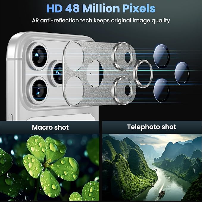 Uyiton Compatible with iPhone 17 Pro Max Camera Lens Protector