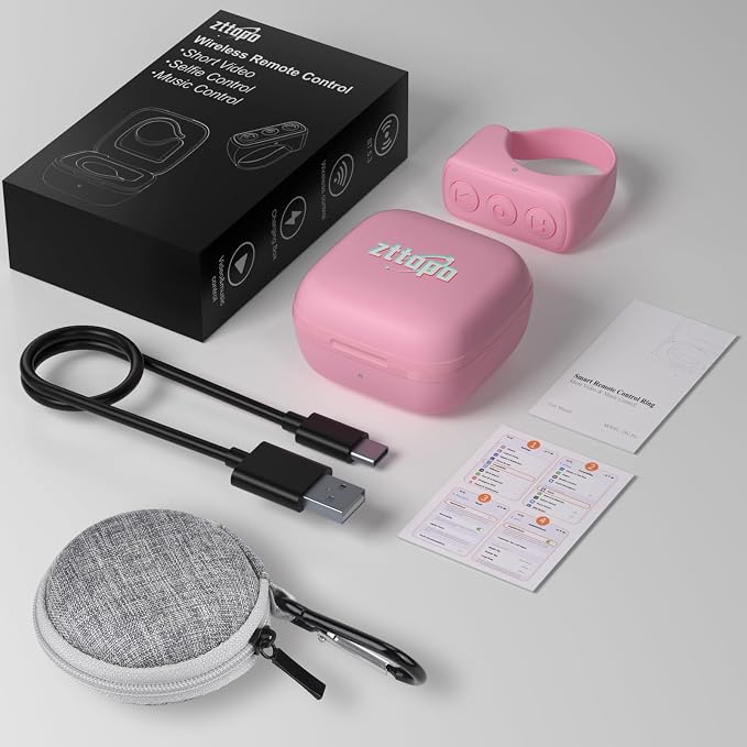 TikTok Scrolling Ring, TIK Tok Bluetooth Remote Control, Kindle APP Page Turner