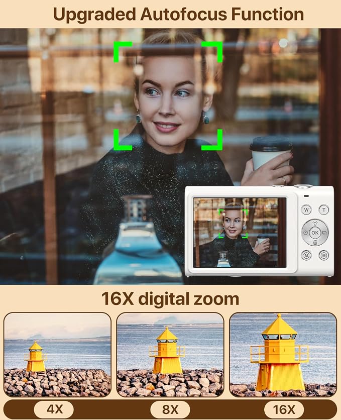 Digital Camera, 4K Vlogging Camera