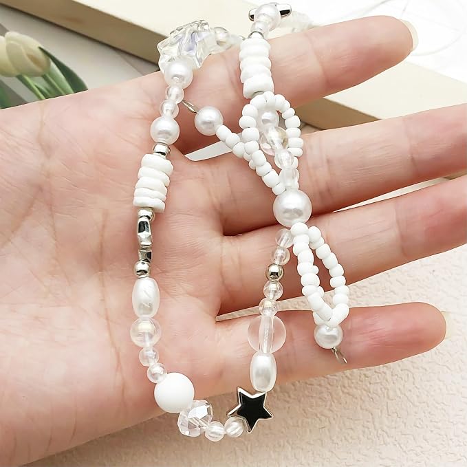 Beaded Camera Wrist Strap Cute Digital Camera Charm Lanyard Phone Chain