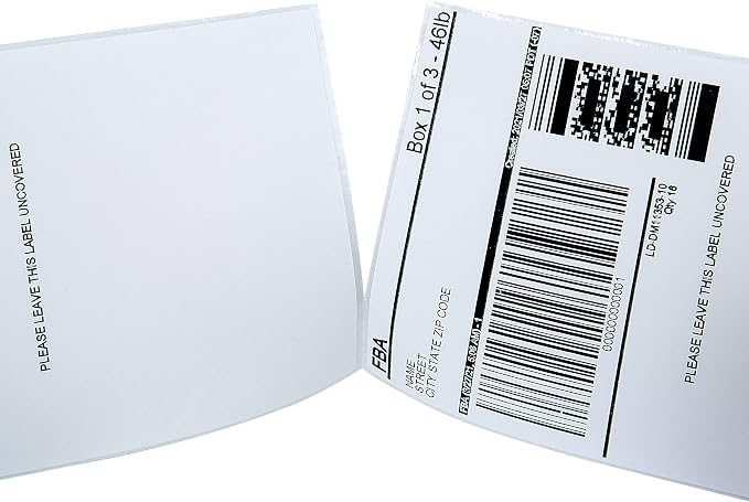 L LIKED 6000 4x6 Thermal Shipping Labels Fanfold, Direct Thermal Printer Labels