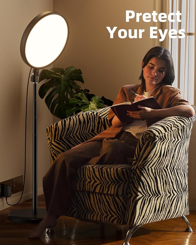 TODI Large Ring Light with 79" Stand, 6500K Full-Screen Selfie Ring Light with