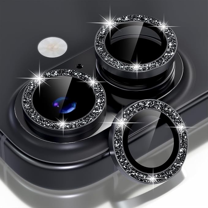 Choiche Compatible for iPhone 17 Camera Lens Protector Bling, 9H Tempered Glass
