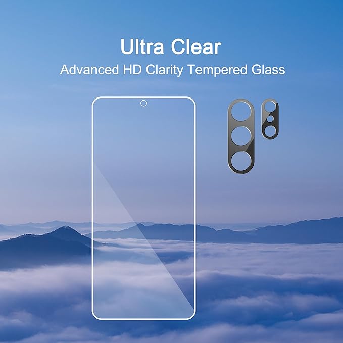 Ailun Glass Screen Protector for Galaxy S26 Ultra 3Pack + 2Pack Camera Lens