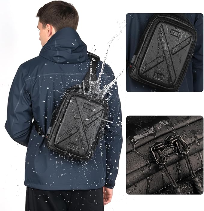 Besnfoto Camera Hardshell Case Crossbody Camera Sling Bag Small Waterproof