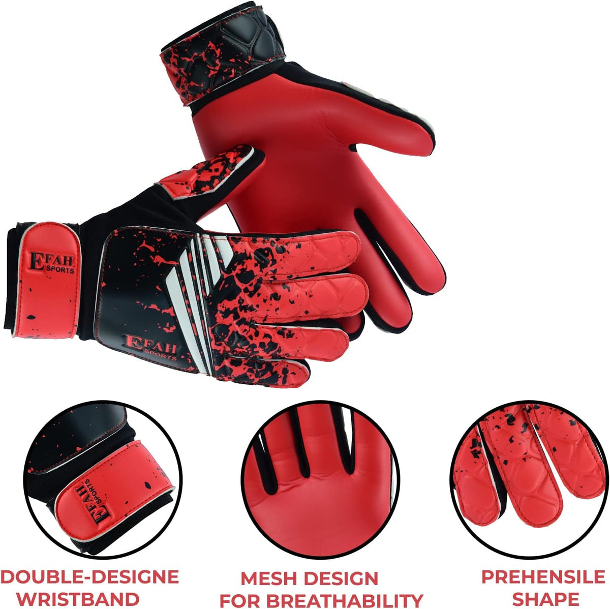 Regine Switzerland Soccer Goalkeeper Gloves - Strong Grip for Kids & Youth | Perfect for Football