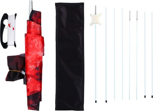 JEKOSEN Fiery Dragon Kite - 54" Easy-to-Fly Design with 160" Tail for Family Outdoor Fun