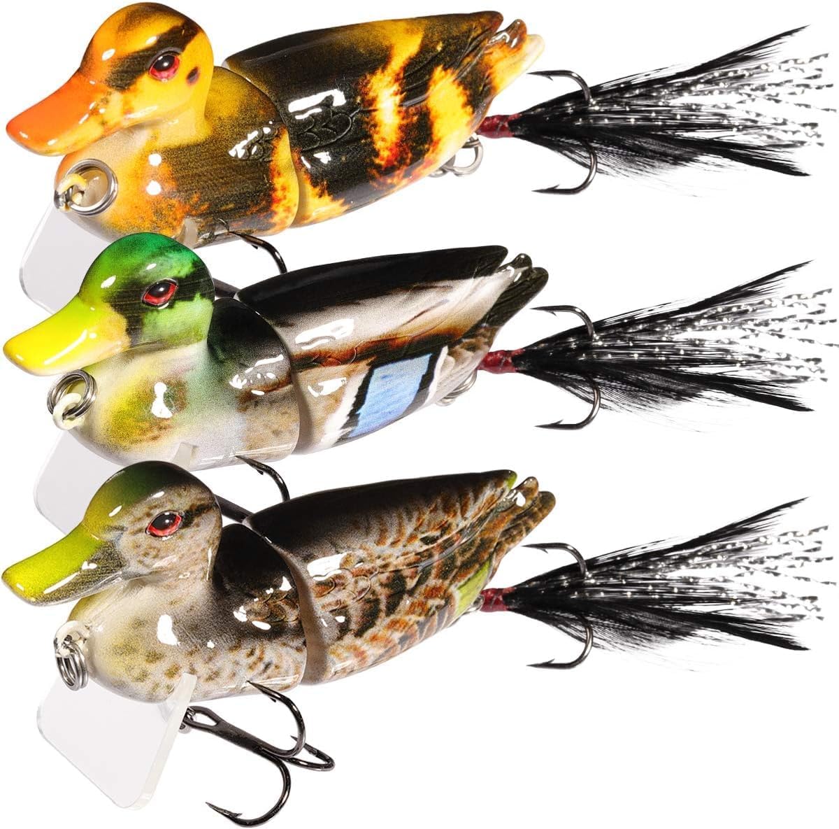 TRUSCEND Swimmax Fishing Lure - Wiggling, Vibrating, Rattling Jointed Swimbait for Bass & Trout