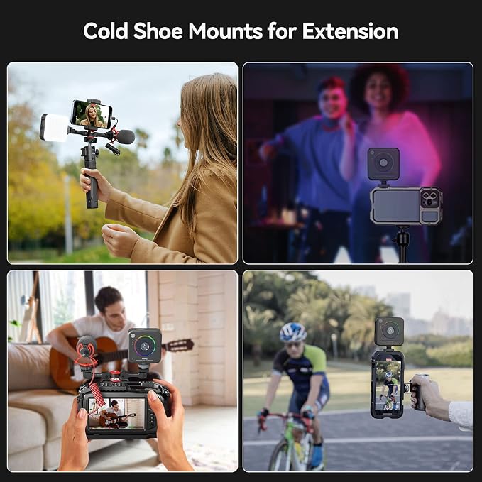 SmallRig P108 RGB Video Light, Portable LED Camera Lights 360° Full Color