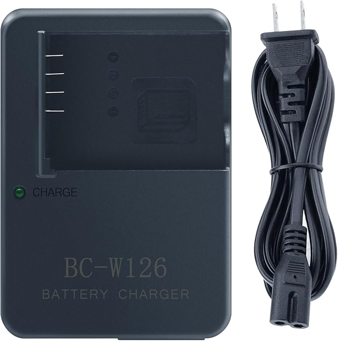 BC-W126 Camera Battery Charger for Fujifilm FinePix X-PRO1 X-PRO2 X-PRO3 XH1