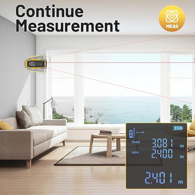 Laser Distance Meter, Digital Laser Measuring Tool