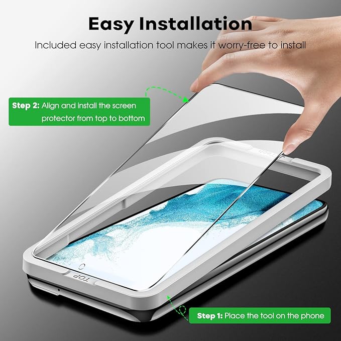 JETech Screen Protector for Samsung Galaxy S22+/S22 Plus 5G