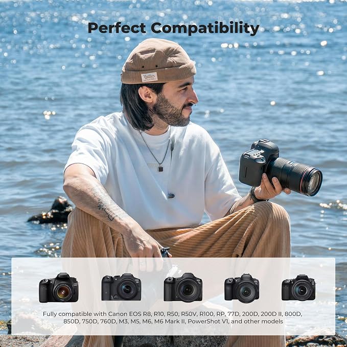 K&F CONCEPT 2-Pack LP-E17 Battery, USB-C R50 Battery Compatible
