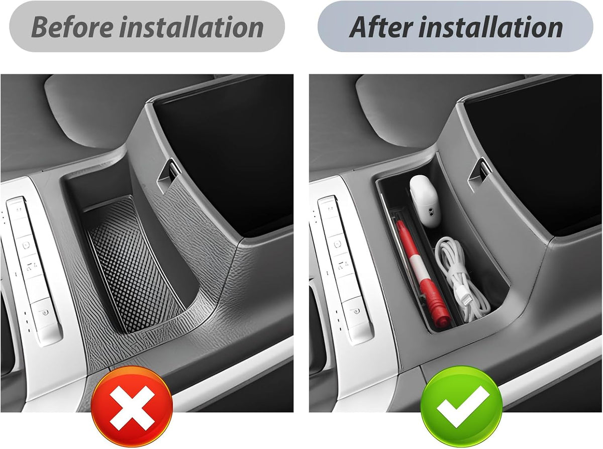 SKTU for 2025 2026 2027 Kia Carnival Center Console Organizer for 2025-2027 Kia Carnival (LX/LXS/EX/SX/SX Prestige) Front Console Tray Kia Carnival 2025 2026 2027 Accessories Front Console Organizer