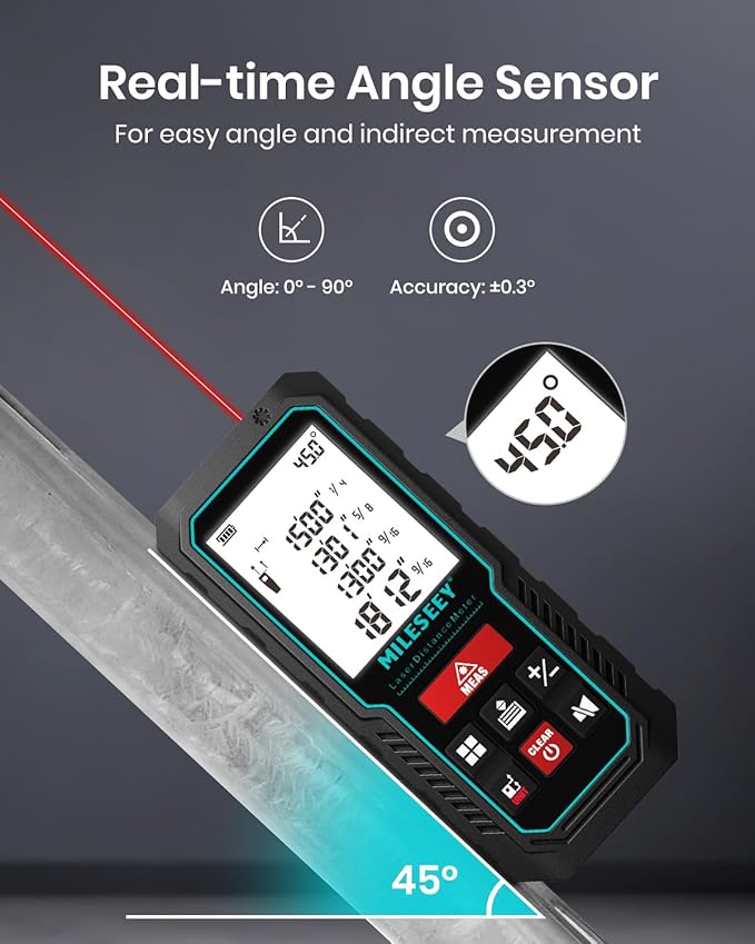 Laser Measure Device, MiLESEEY 229ft Digital Laser Tape Measure