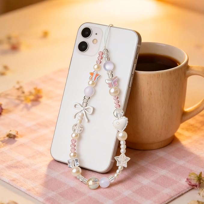Beaded Camera Wrist Strap Cute Digital Camera Charm Lanyard, Phone Wristlet