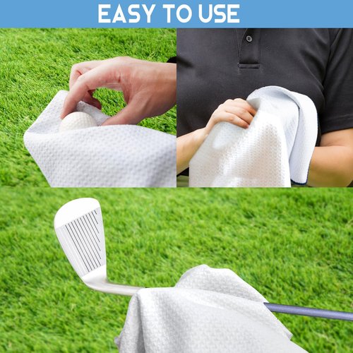 GEYGIE It Takes A Lot of Ball to Golf Like Printed Microfiber Golf Towel, Funny Golf Towel Gifts and Golf Accessories for Men Women Dad Mom Grandpa, Fathers Day Birthday Gift for Golf Lover