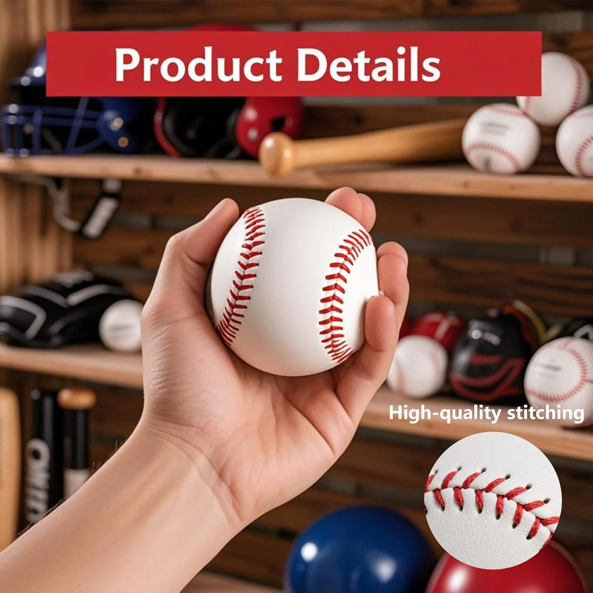 Tballs Training Baseballs - Reduced Impact Sponge Rubber Core | Safe Tee Ball Practice Balls