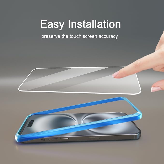 Ailun 3 Pack Screen Protector for iPhone 16 Plus + 3 Pack Camera Lens Protector