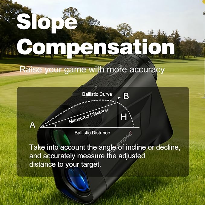 Precision Laser Rangefinder for Golf & Hunting, 800/1000/1300 m Range, 6X