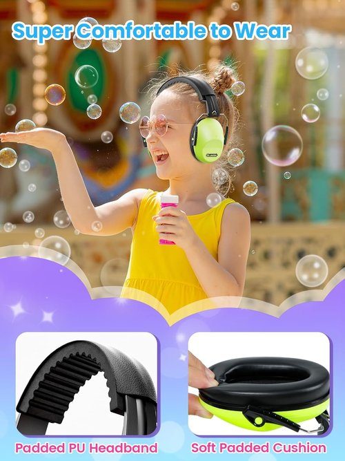 Dr.meter Noise Cancelling Ear Muffs - 27.4 SNR Adjustable Hearing Protection for Kids & Adults | Ideal for Concerts, Autism Sensory, Fireworks