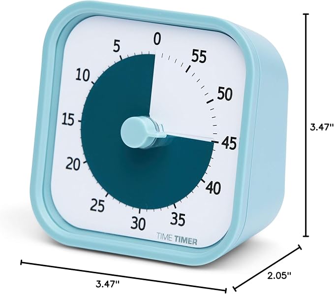 Time Timer MOD 60-Minute Visual Timer, Home Edition, Silent Operation, Study