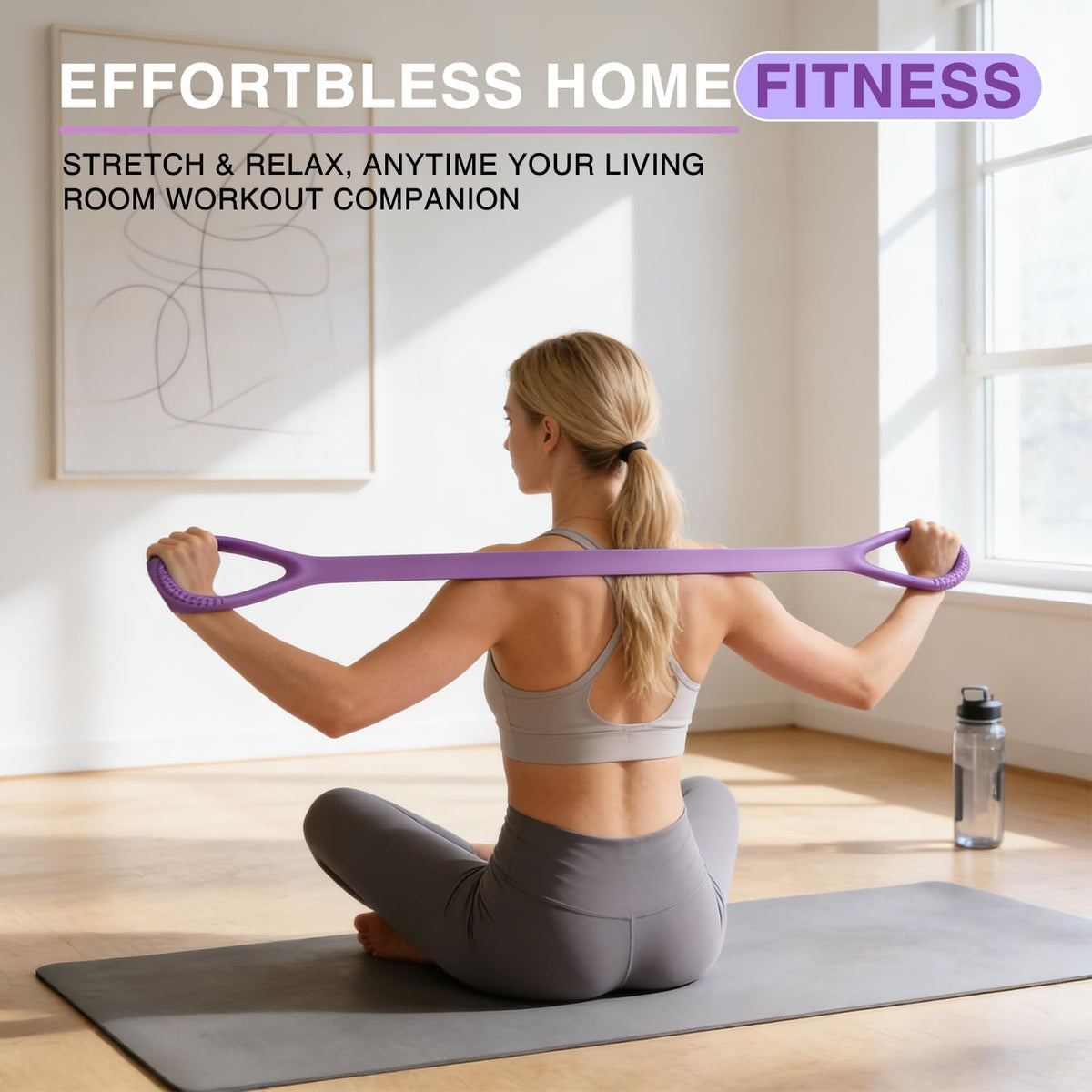 Skiennix Figure 8 Resistance Bands - Elastic Stretch Fitness Set for Arm & Shoulder Workouts | 3PCS