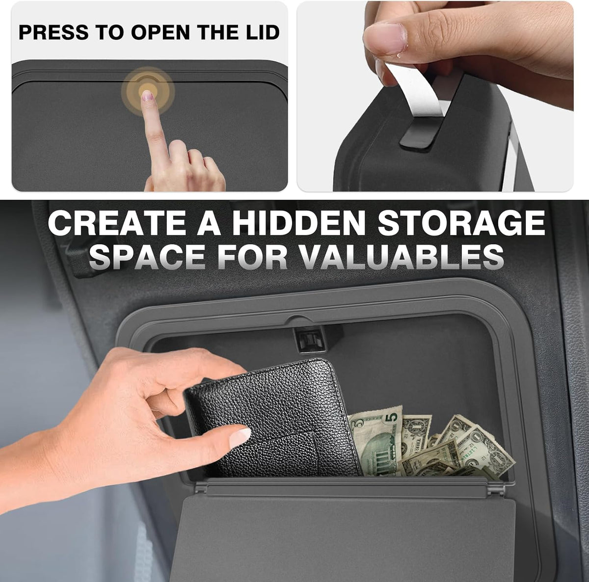 Muslogy Console Hidden Organizer for 2024-2026 Acadia/Traverse/2025+Enclave
